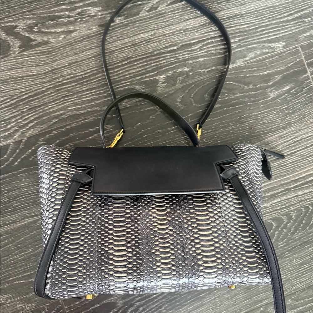 Celine Python Grey Black Mini Belt Bag Purse Shou… - image 3